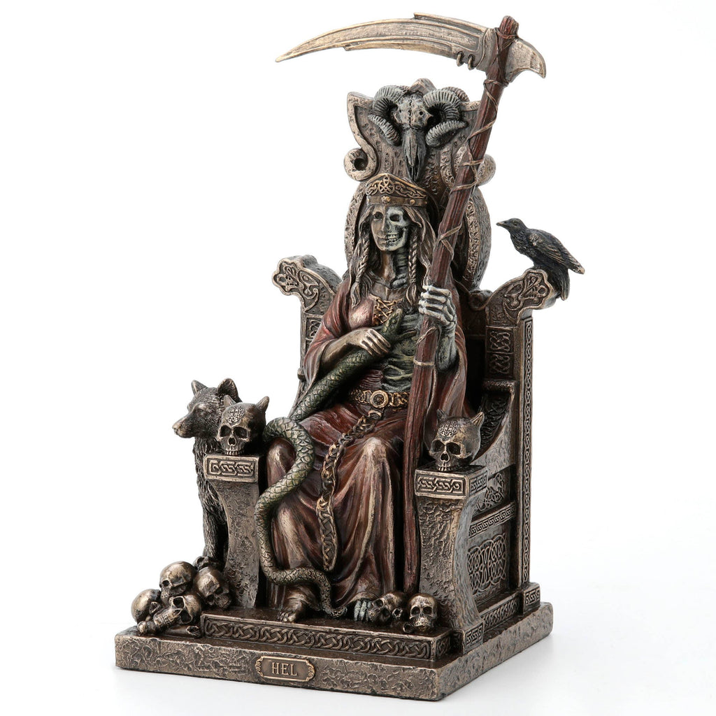 Hel Sitting On Throne Norse Goddess Of Death