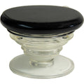Gemstone Cell Phone Grip Holder - Black Obsidian Palm Stone