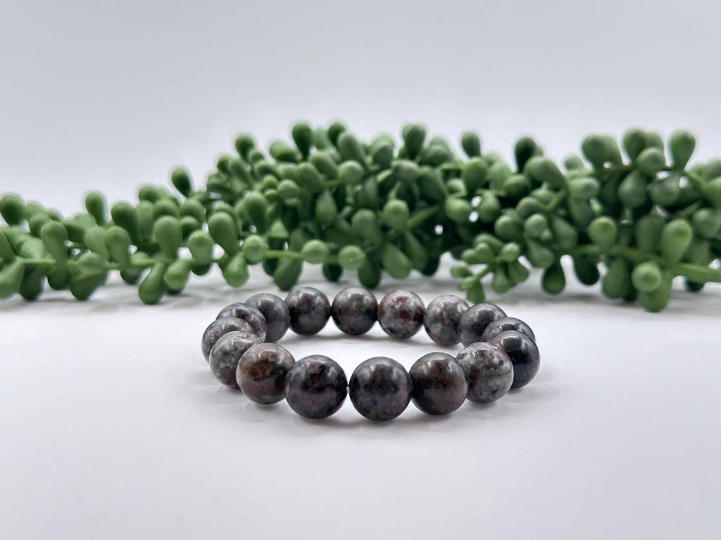 Yooperlite Bracelet 12MM Beads - Extended Length (8.5 Inch)