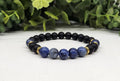 SPEAK YOUR TRUTH- Sodalite/Matte Black Obsidian Bracelet 8MM