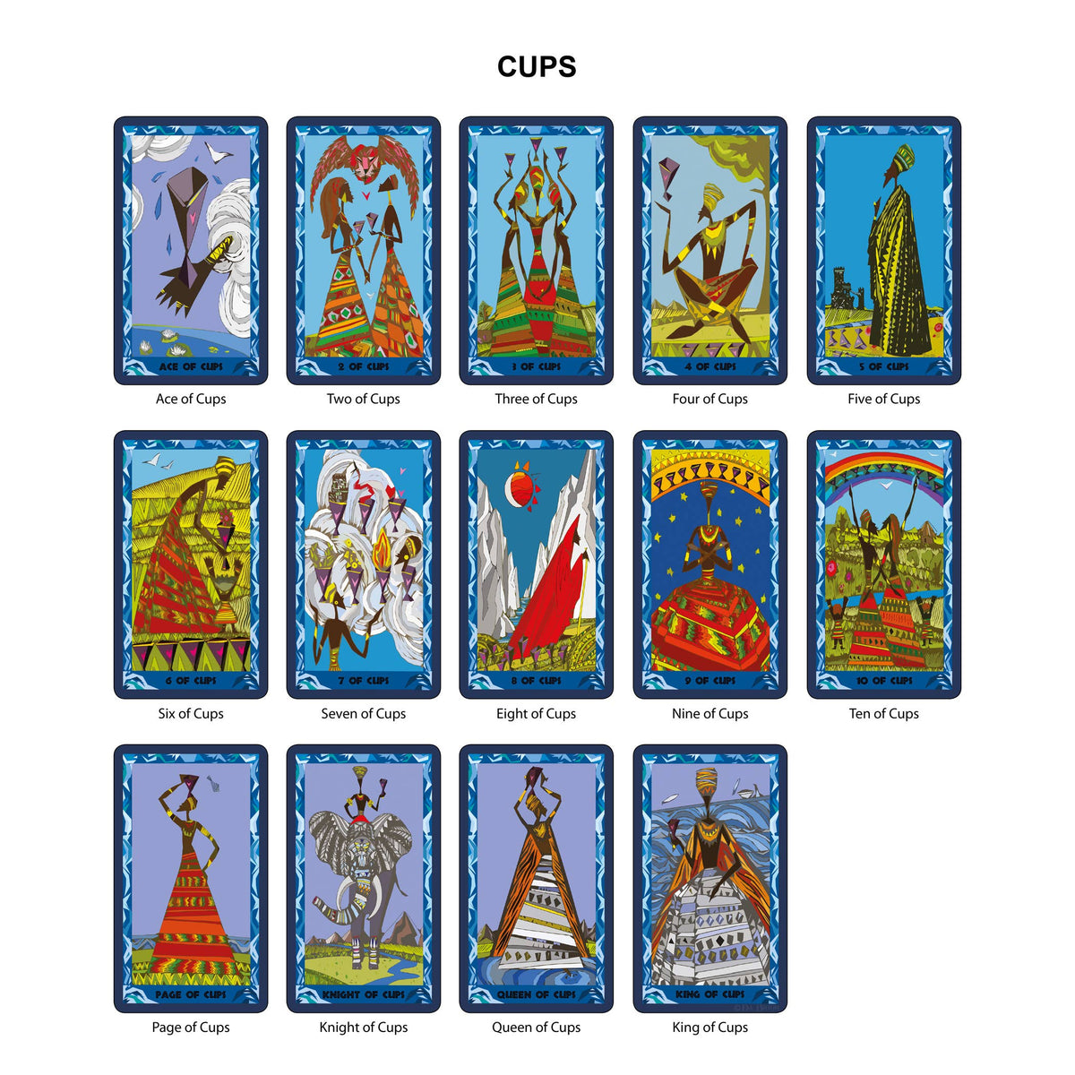 The African Tarot Cubist Tarot Cards Deck