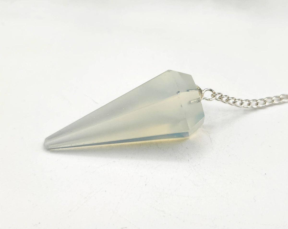 Opalite Pendulum w/Silver Plated Chain