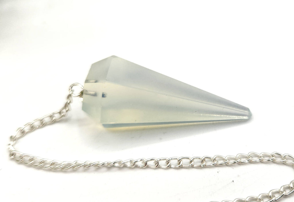 Opalite Pendulum w/Silver Plated Chain