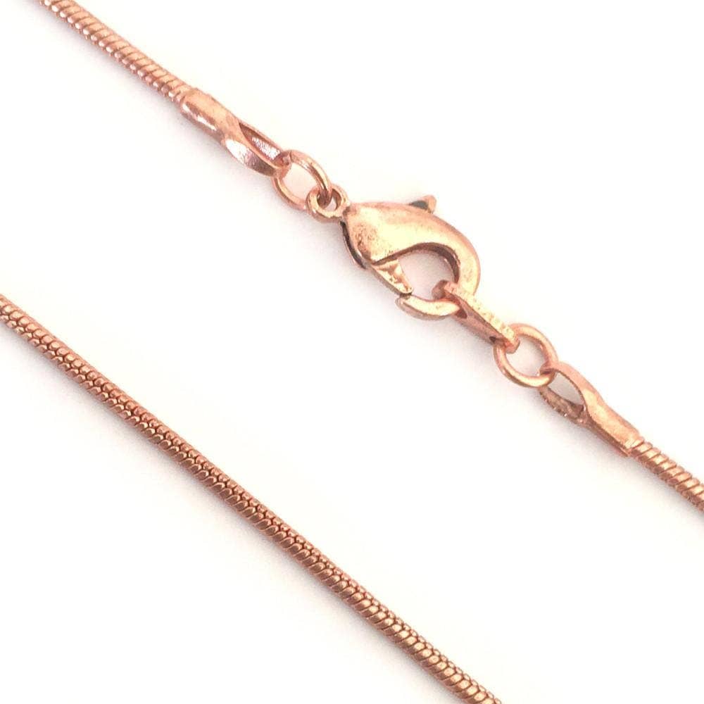 Antiqued Copper Snake Chains: 18"