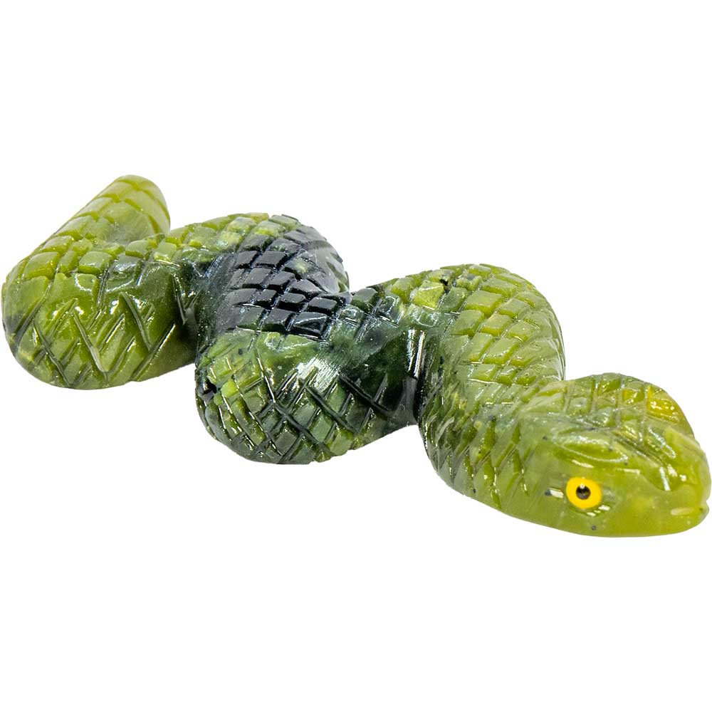Serpentine Carved Figurine - Snake (Each): Serpentine