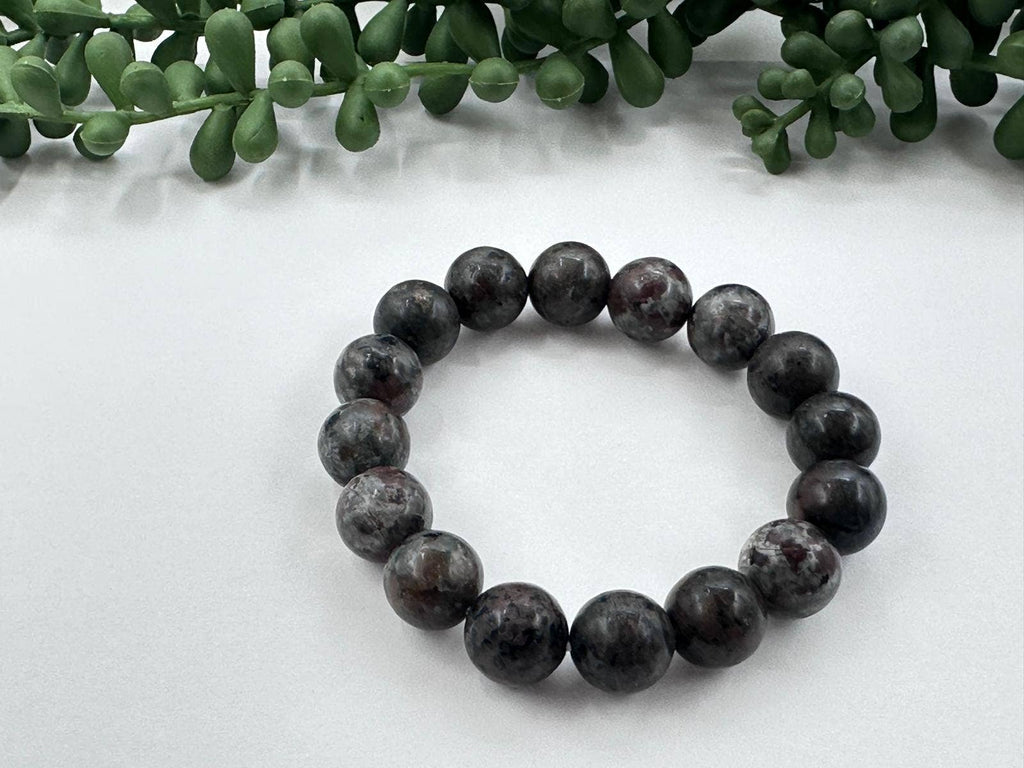 Yooperlite Bracelet 12MM Beads - Extended Length (8.5 Inch)