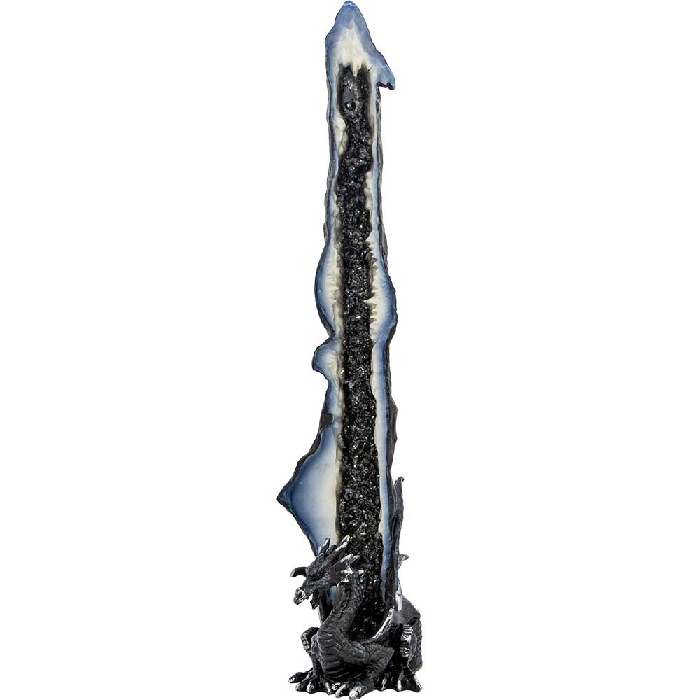 Polyresin Incense Holder - Medieval Dragon & Geode Tower: Medieval Dragon