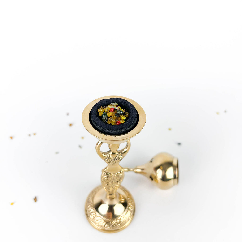 Goddess Brass Cone Burner 9"H