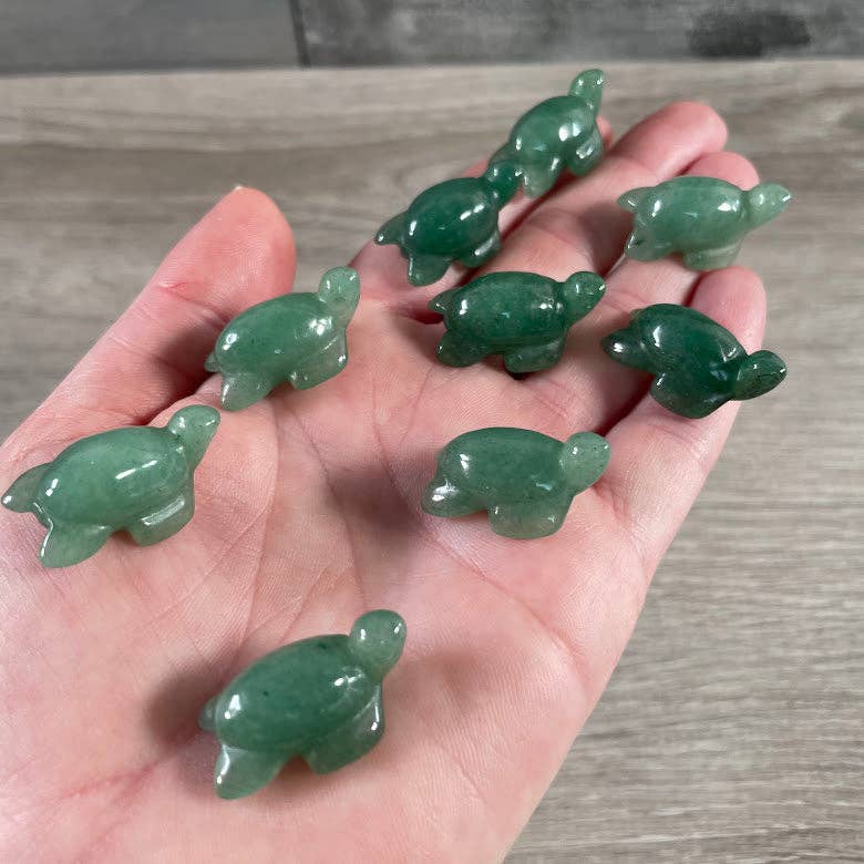 Gemstone Sea Turtle Stone Carving