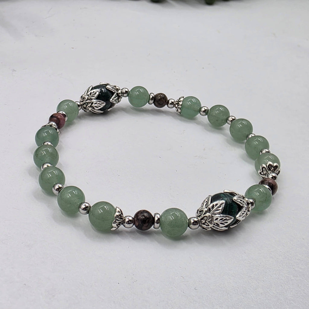 HEAL MY HEART -Malachite/Green Aventurine/Rhodonite Bracelet