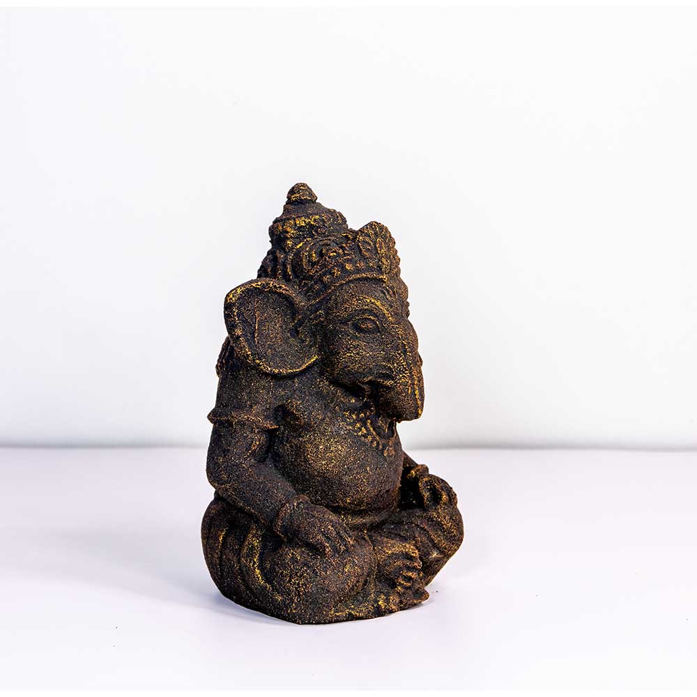 Volcanic Stone Statue Bala Ganesha (Each): Ganesha