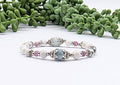 FEELING CALM- Aquamarine, White Howlite, Lepidolite Bracelet