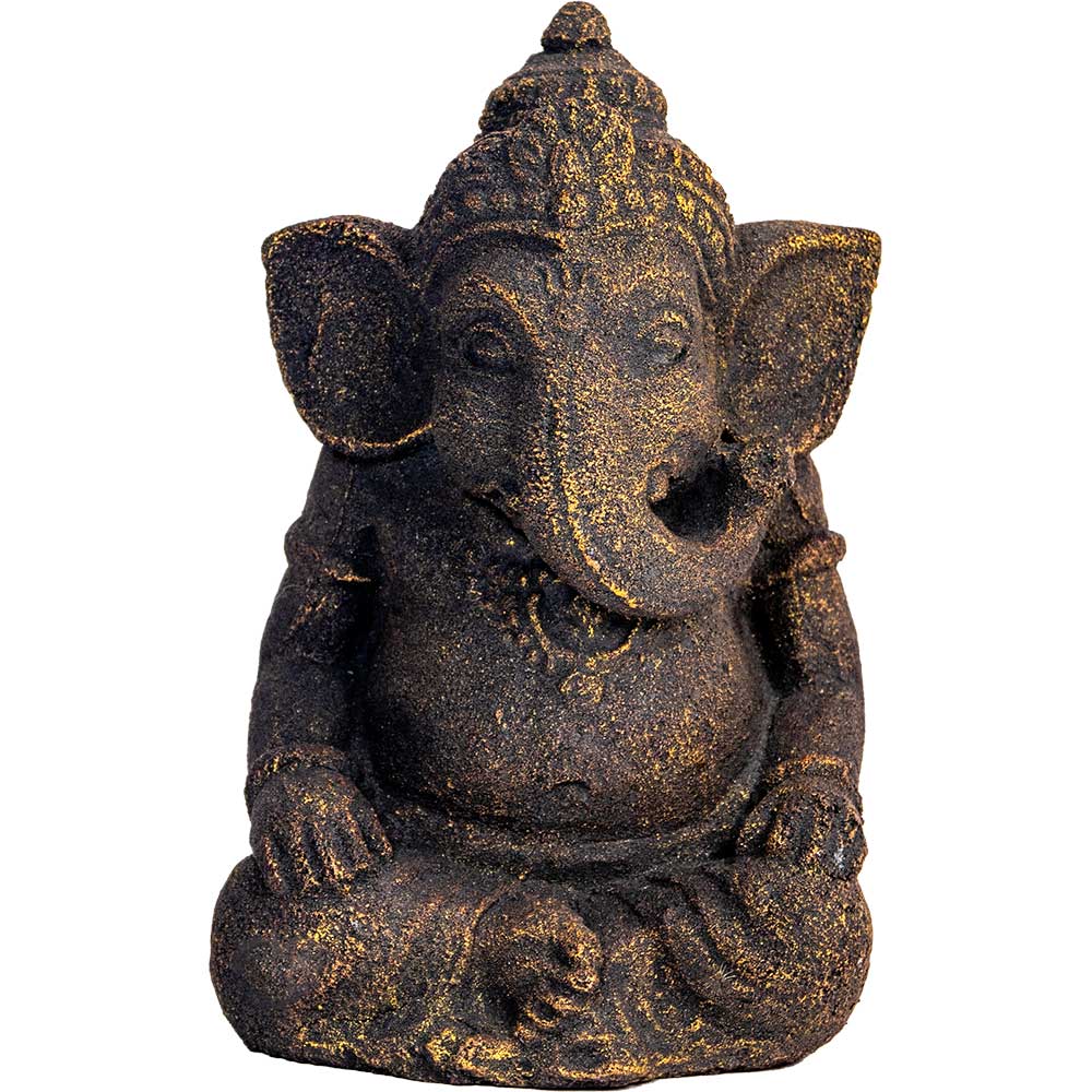 Volcanic Stone Statue Bala Ganesha (Each): Ganesha