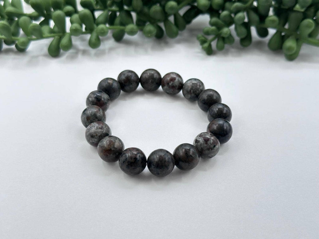 Yooperlite Bracelet 12MM Beads - Extended Length (8.5 Inch)