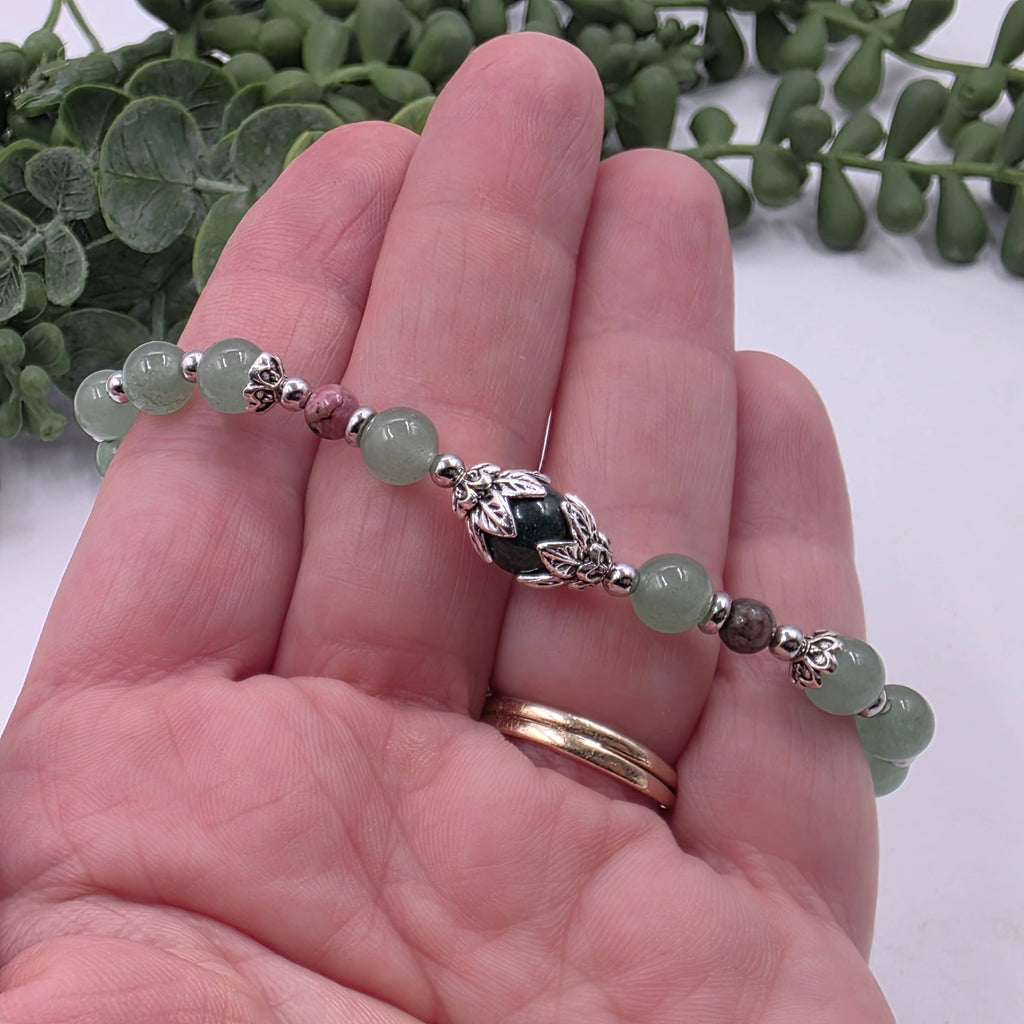 HEAL MY HEART -Malachite/Green Aventurine/Rhodonite Bracelet