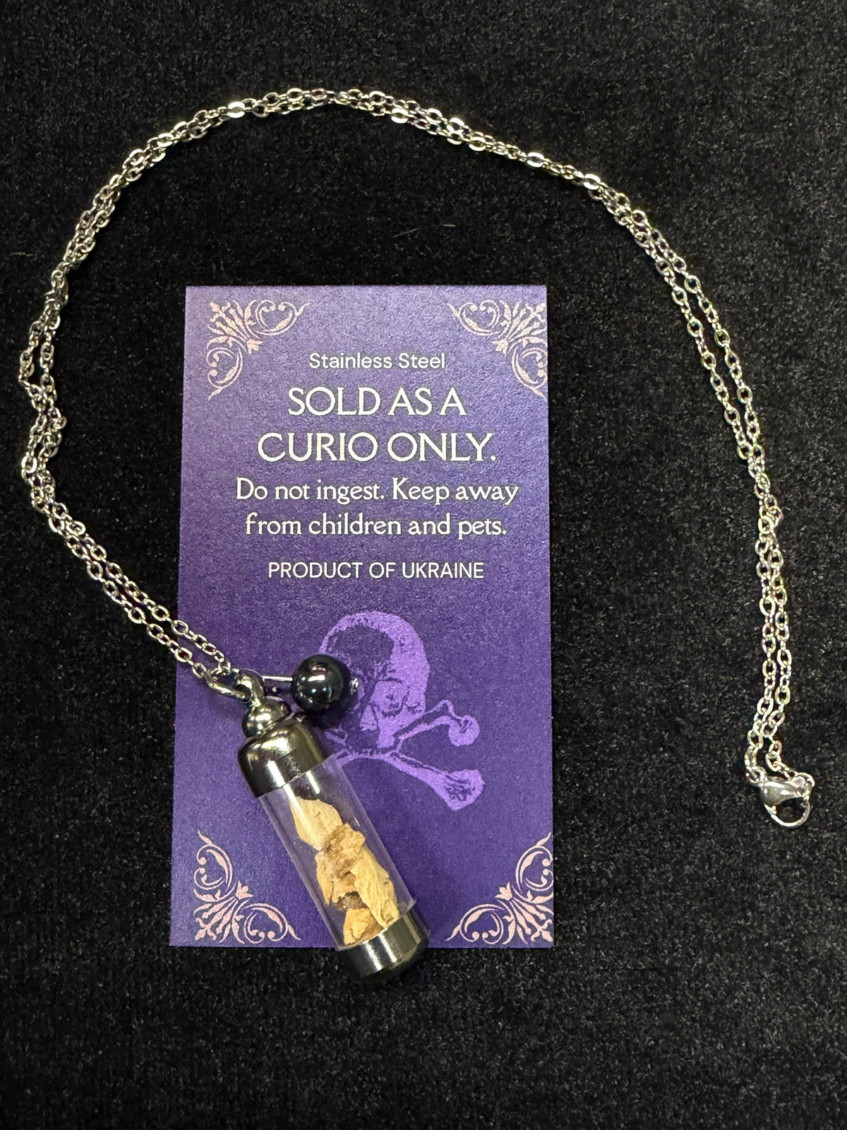 Belladonna Necklace – Deadly Nightshade Botanical Witch Neck