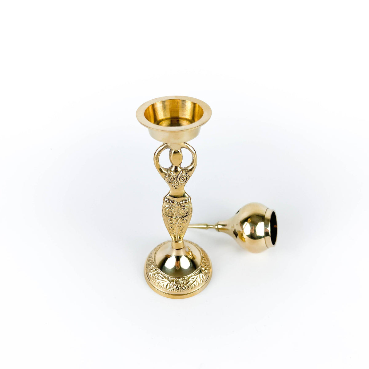 Goddess Brass Cone Burner 9"H
