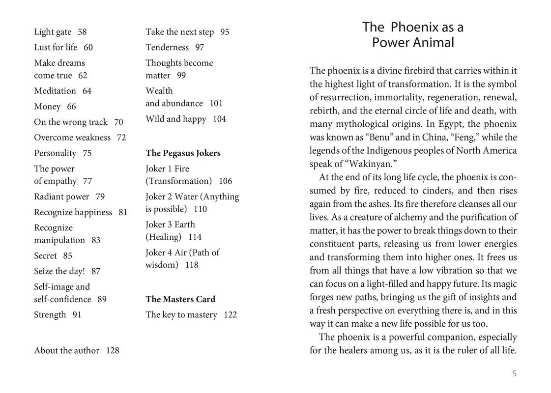 Oracle of the Phoenix by Christine Arana Fader: Flashcards; 128 pages / English