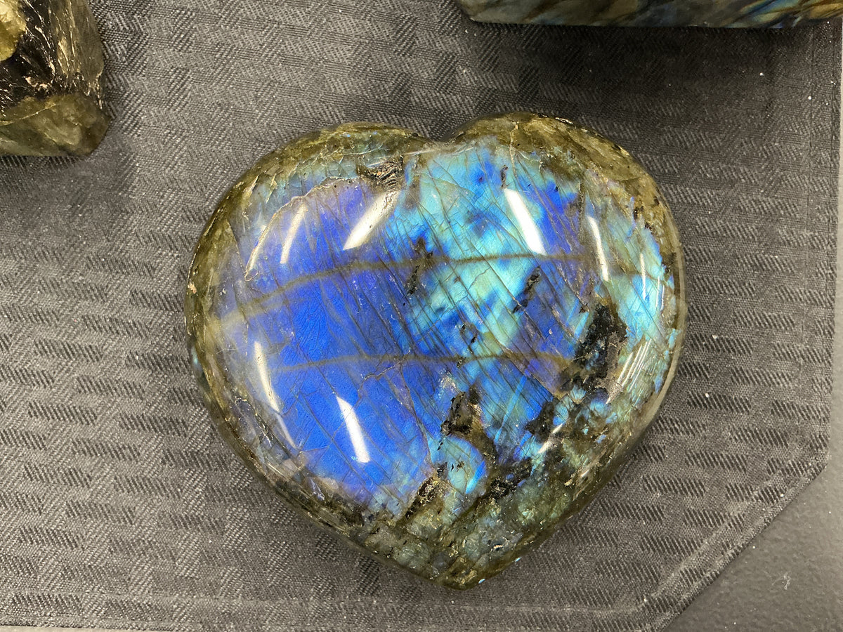 Labradorite Hearts Lg