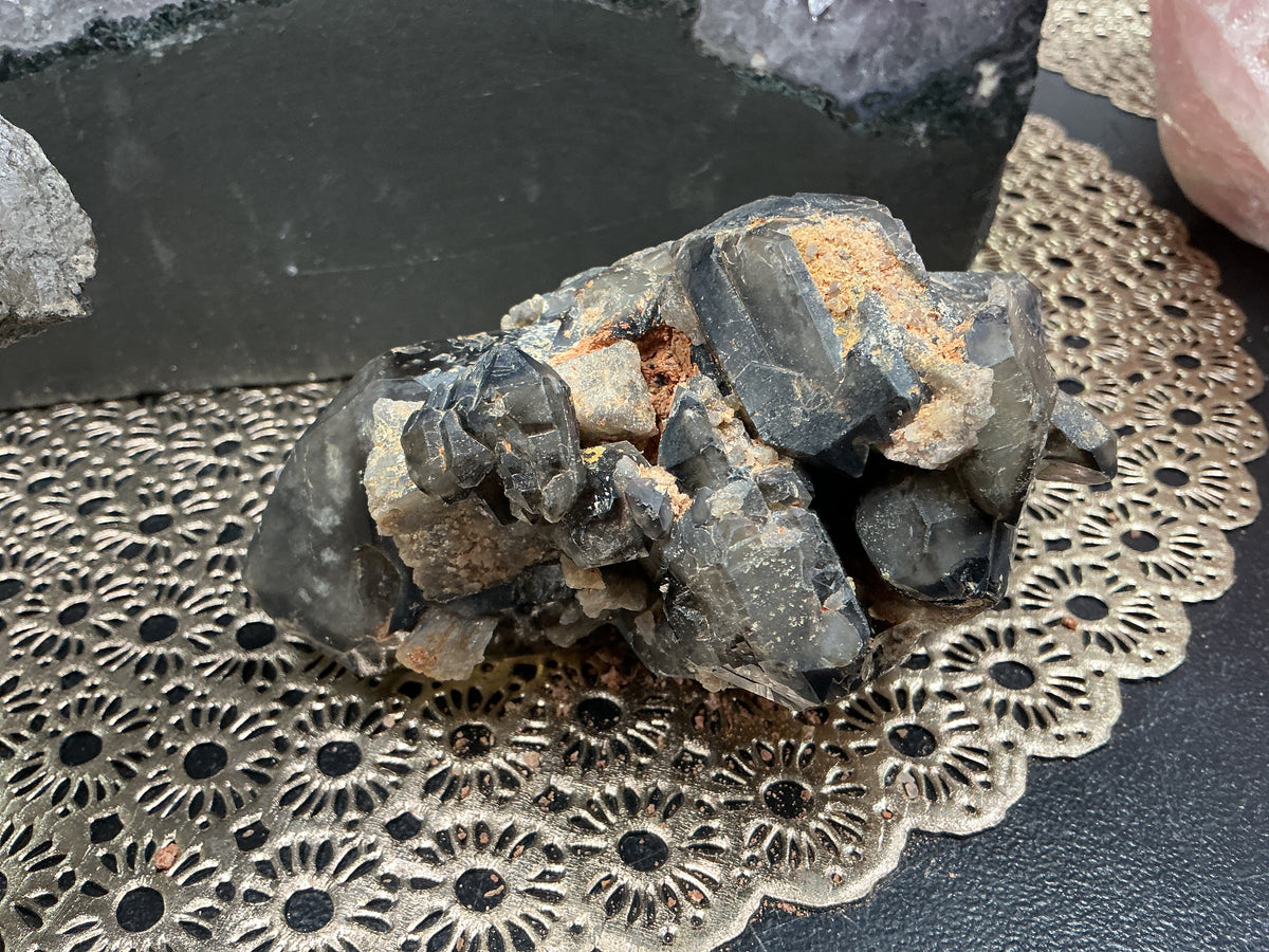 Smoky Quartz Cluster