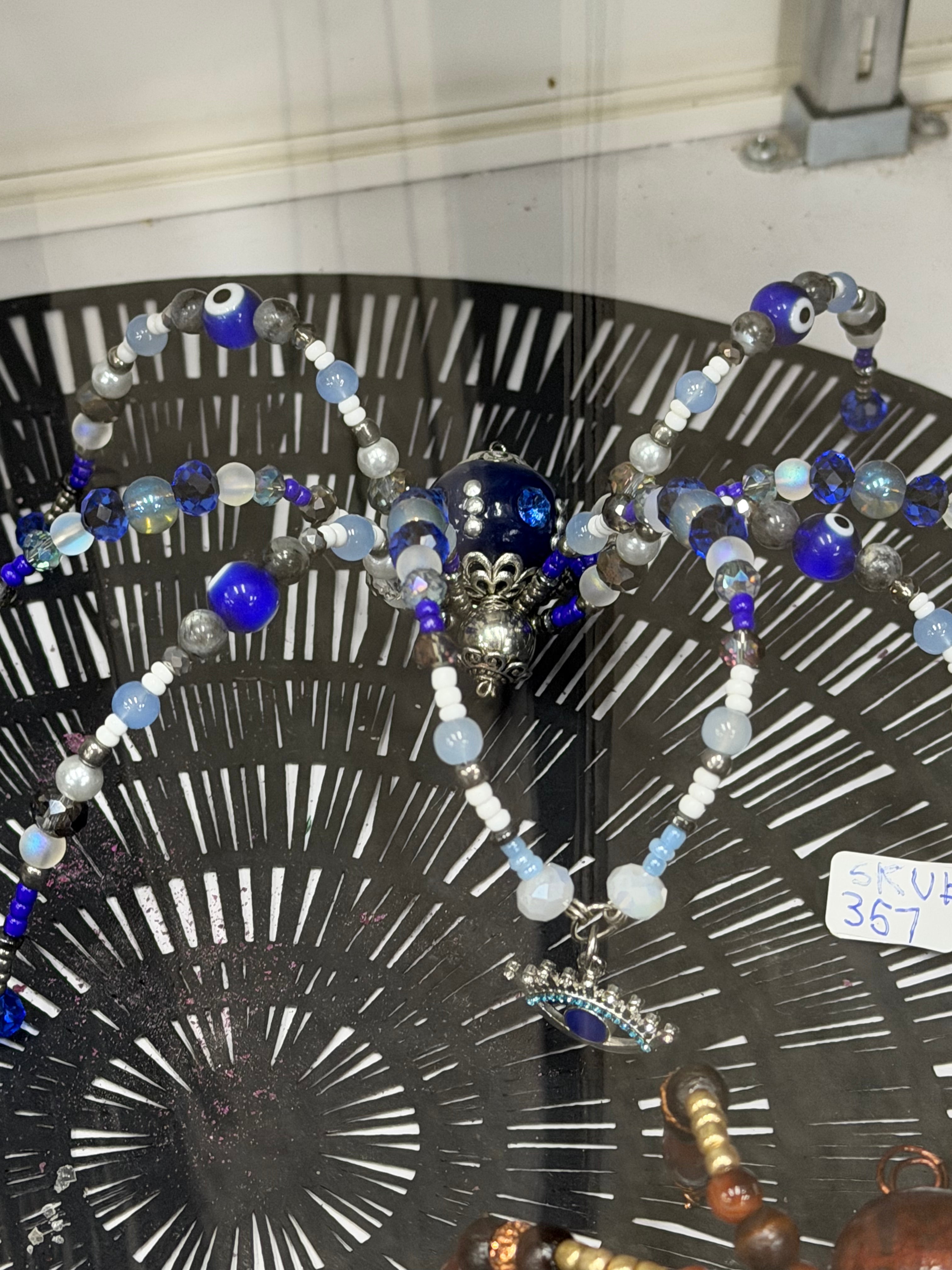 Beaded Spider Evil Eye lg