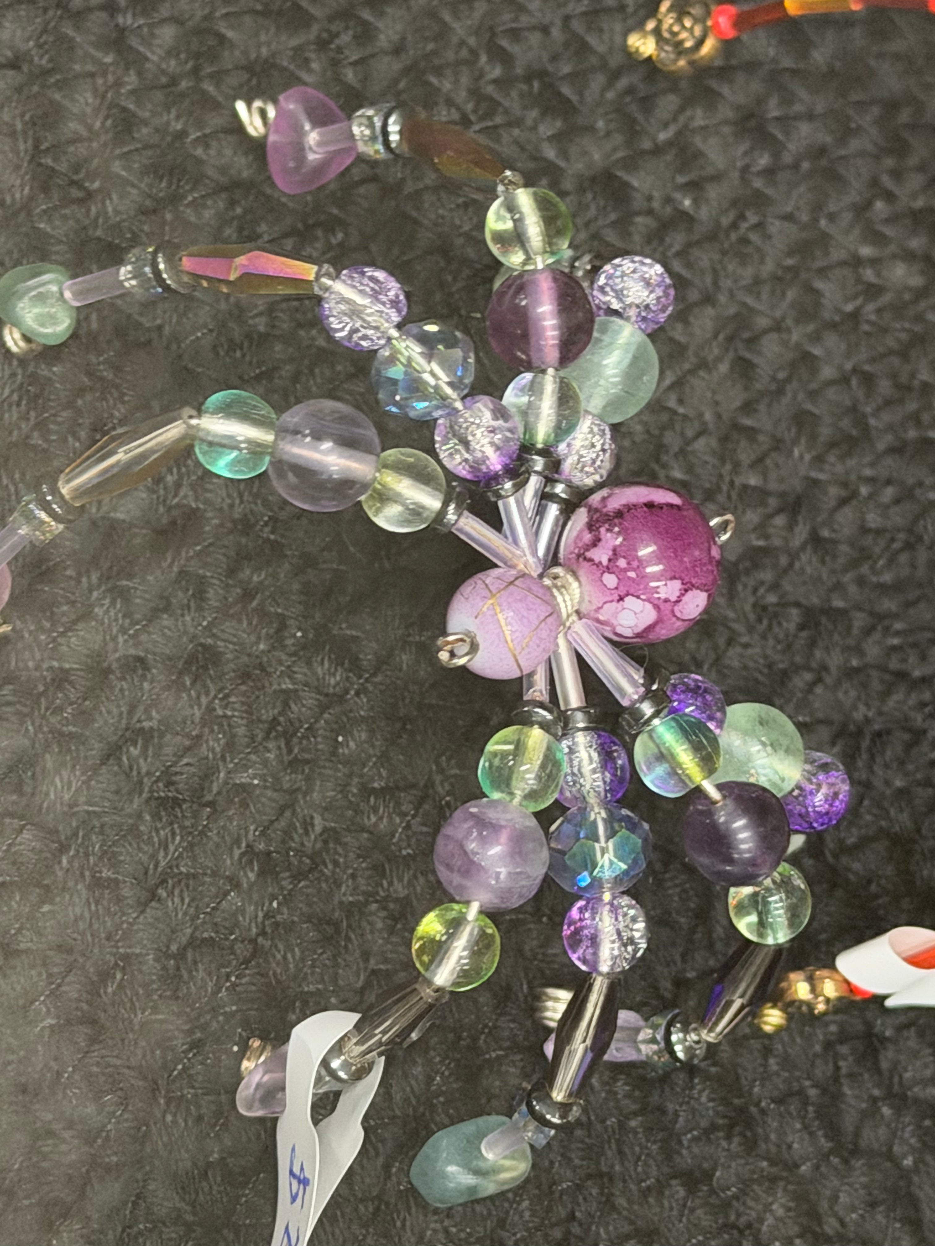 Beaded Spider sm fluorite