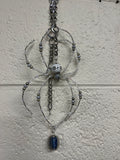 Hanging Beaded Spider lg White/Sodalite