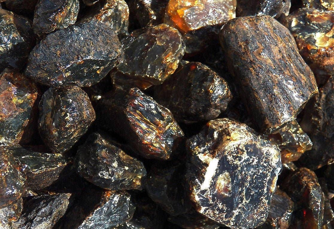 Raw Black Amber