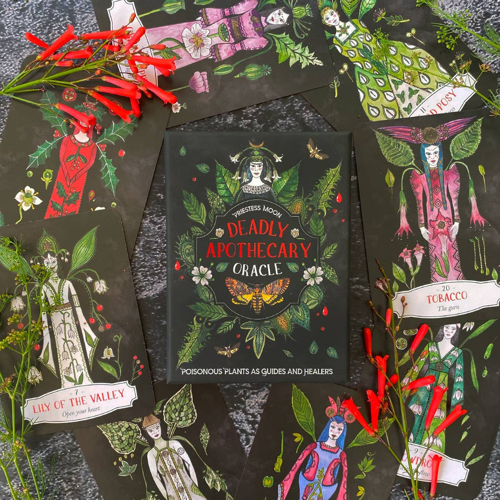 Deadly Apothecary Oracle by Priestess Moon: Flashcards; 96 pages / English