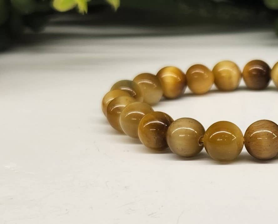 Honey Tiger Eye Stretchable Bracelet 8mm Beads