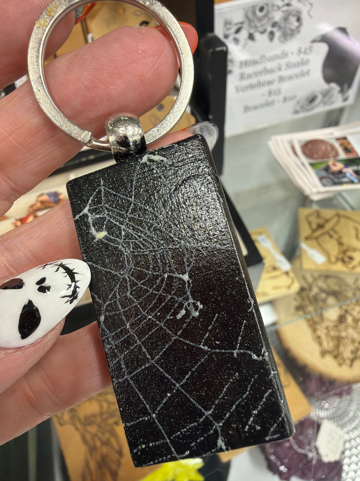 Keychain Spider Web