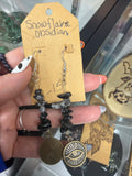 Snowflake Obsidian Earrings