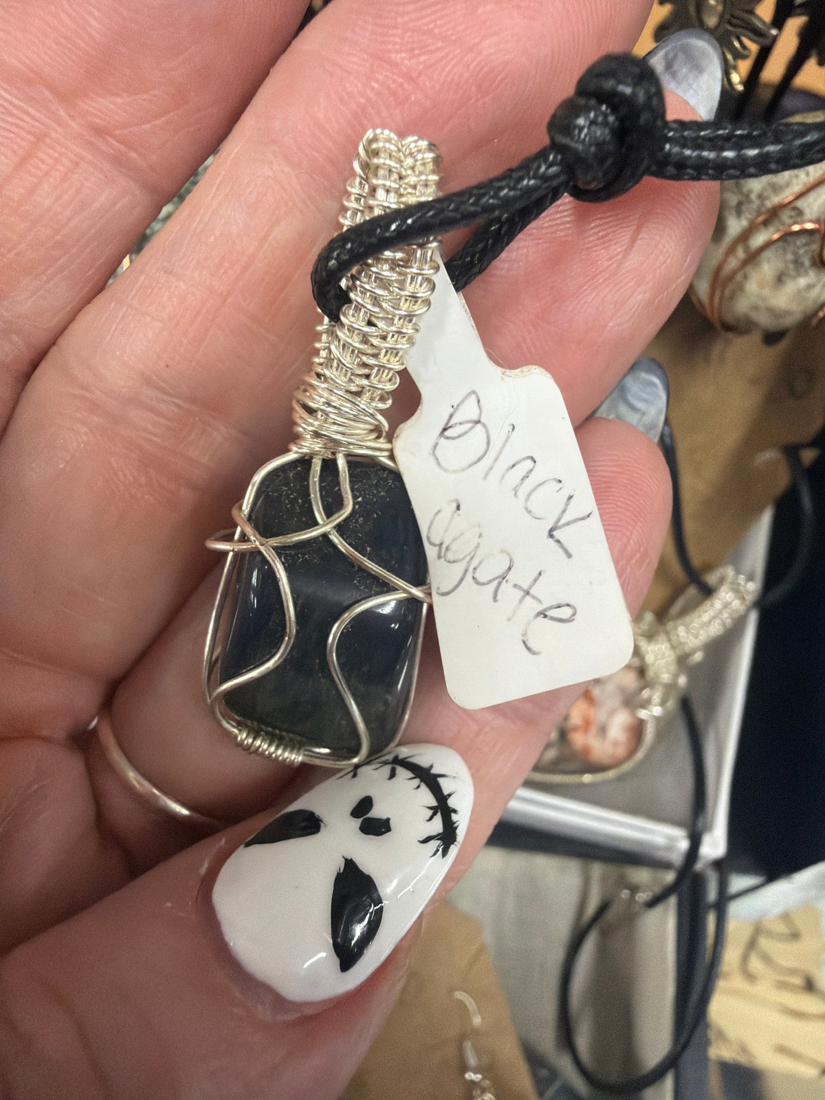 Black Agate pendant