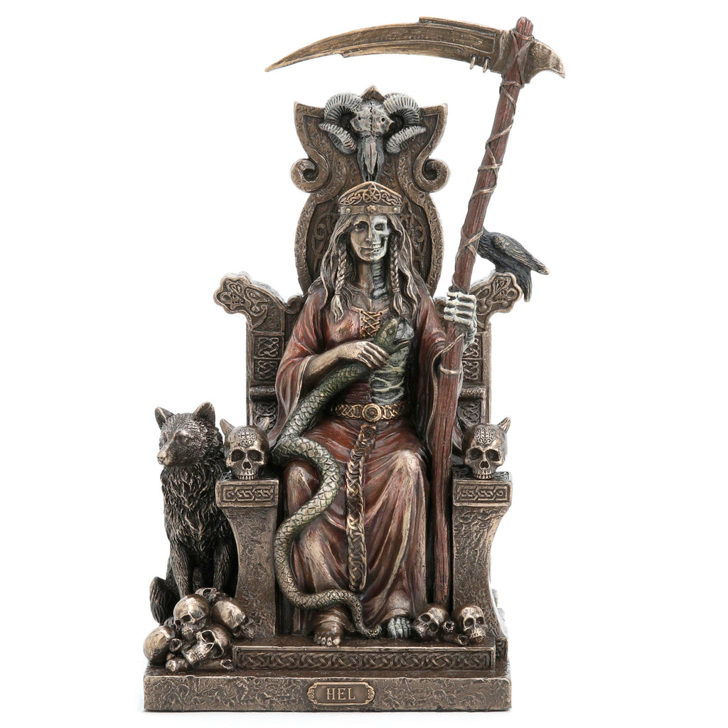 Hel Sitting On Throne Norse Goddess Of Death