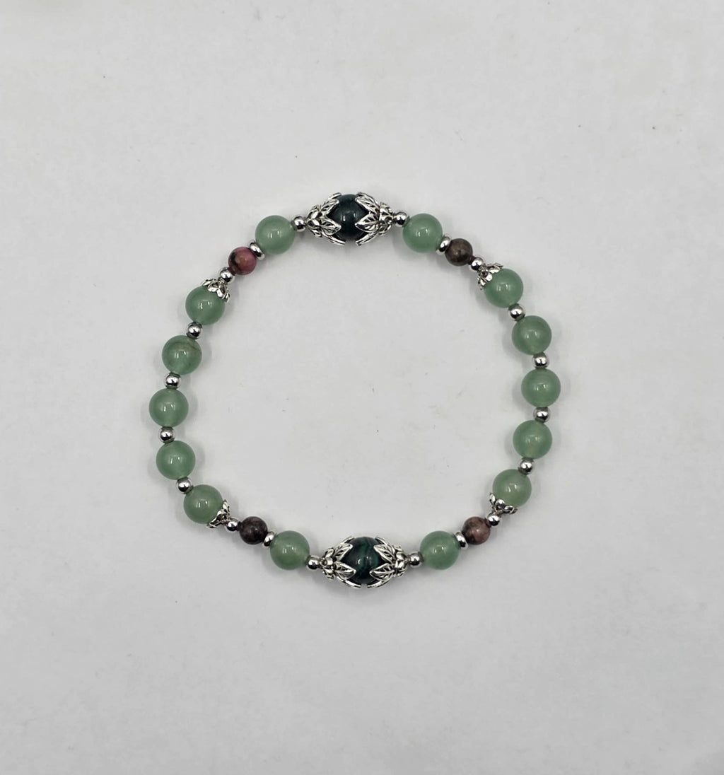 HEAL MY HEART -Malachite/Green Aventurine/Rhodonite Bracelet