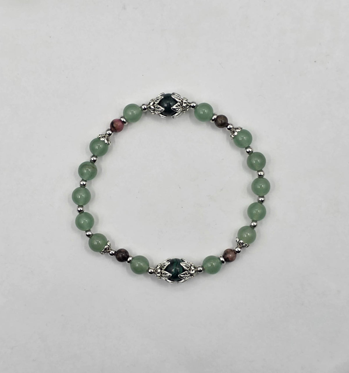 HEAL MY HEART -Malachite/Green Aventurine/Rhodonite Bracelet