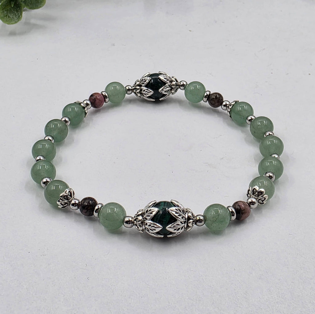 HEAL MY HEART -Malachite/Green Aventurine/Rhodonite Bracelet