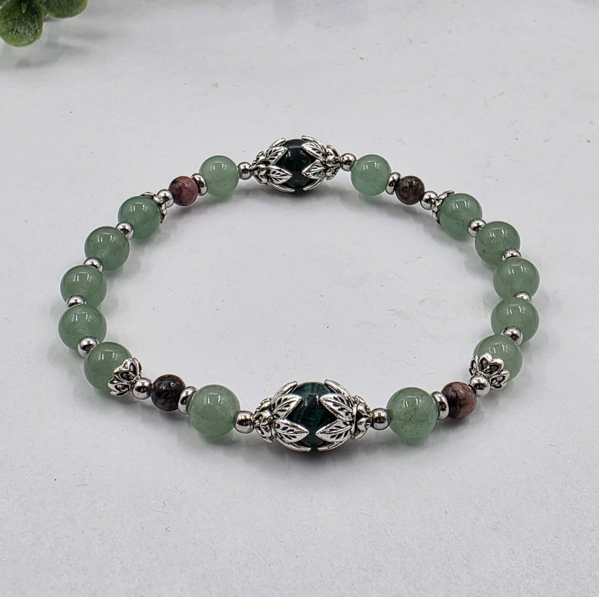 HEAL MY HEART -Malachite/Green Aventurine/Rhodonite Bracelet
