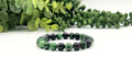Ruby Zoisite 8mm Stretchable Gemstone Bracelet-7.5"Long