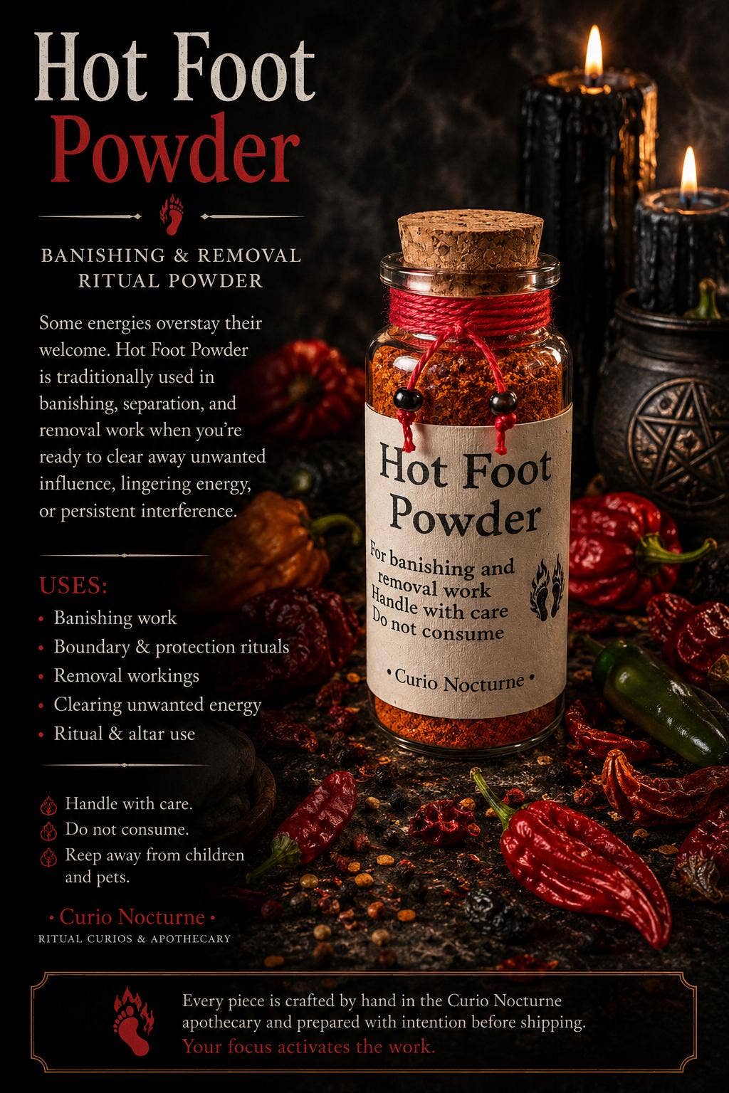 Hot Foot Powder for Removal, Separation & B